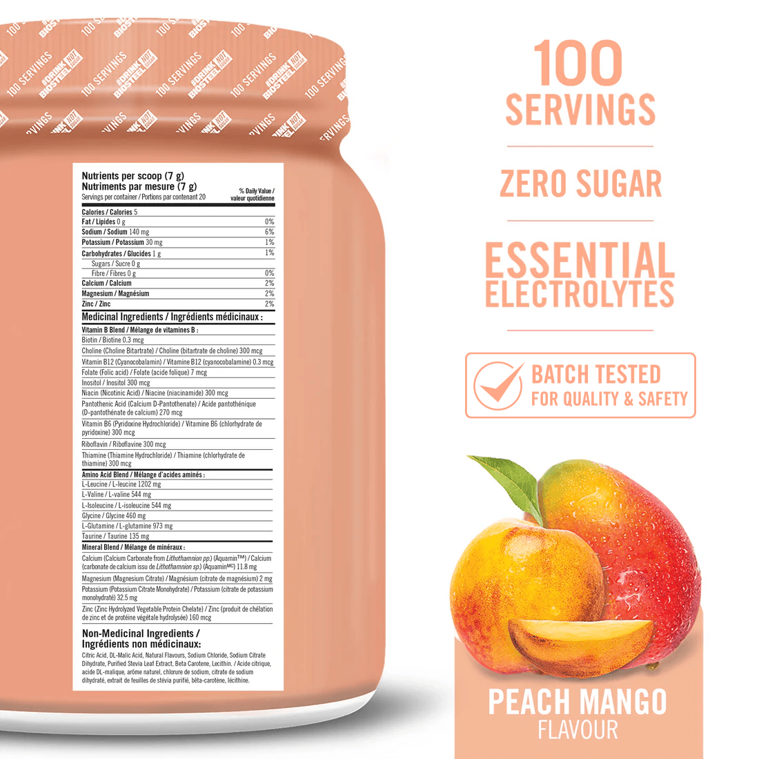 HYDRATION MIX / Peach Mango - 100 Servings